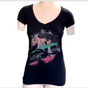 Metal Mulisha Black Graphic Cotton Tee California Republic Sz S #12i